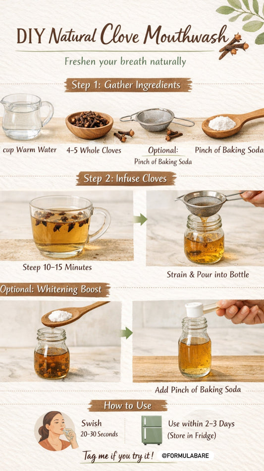 DIY Natural Clove Mouthwash